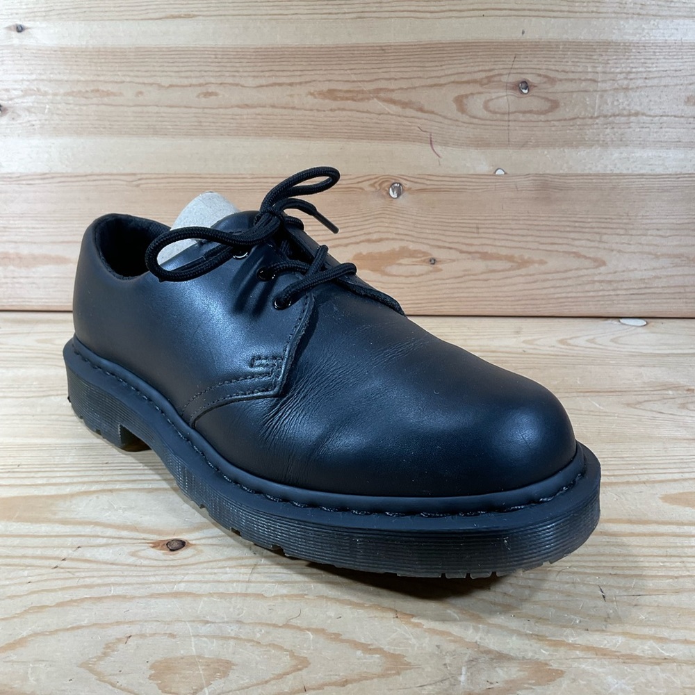 Dr Martens 1461 SR EH Safety Work Shoes Men’s 10 Black Leather SoftWair GripTrax